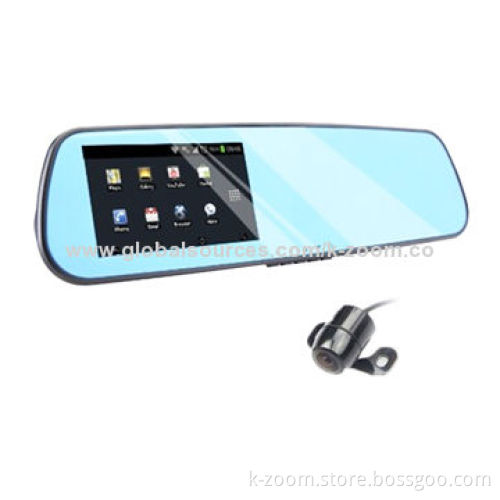 Rearview Mirror DVR, 2 Channels, Full HD 720P